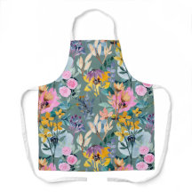 colourful elegant water All-Over Print Apron Mediu