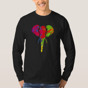 Colourful Elephant Autism Awareness Wilderness Afr T-Shirt