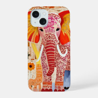 Colourful Elephant Collage Art