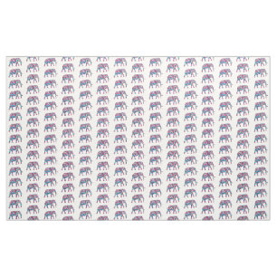 Colourful elephant fabric