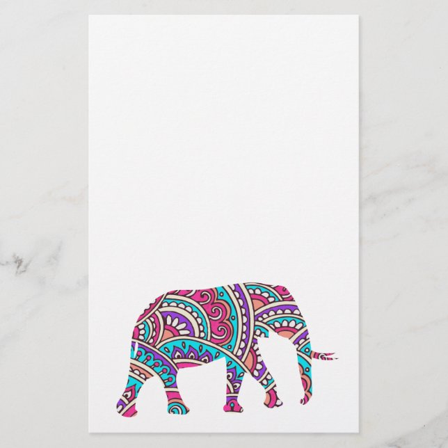 Colourful elephant flyer (Front)