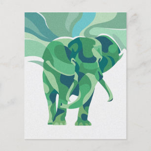Colourful Elephant Gift Funny Gift For Valentine Flyer