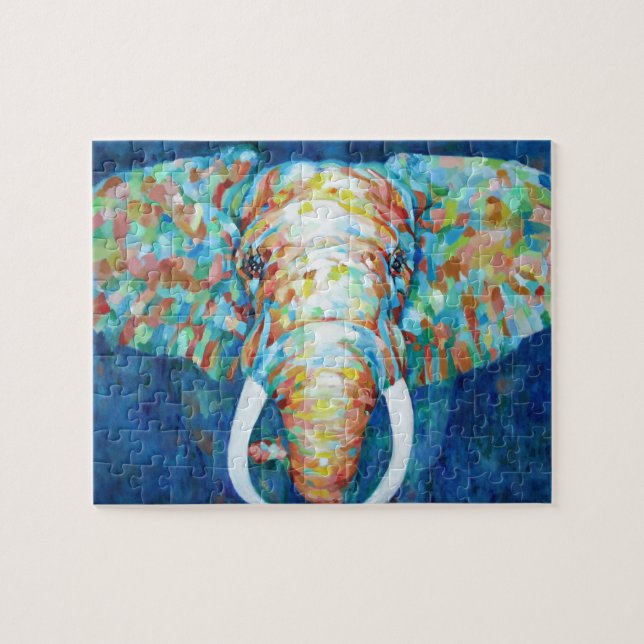 Colourful Elephant Jigsaw Puzzle (Horizontal)