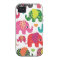 Colourful elephant kids pattern iphone case