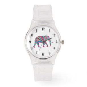 Colourful elephant watch