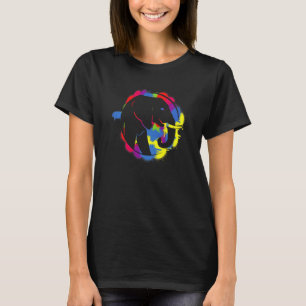 Colourful Elephant Wilderness Wildlife Wild Animal T-Shirt