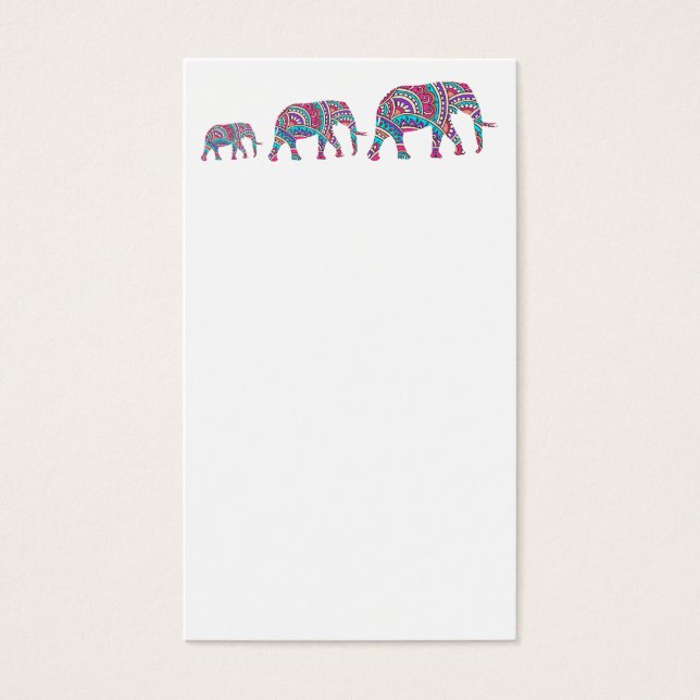 Colourful elephants (Front)