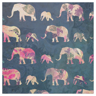Colourful Elephants, Fabric