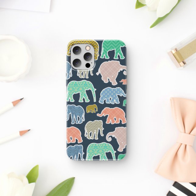 Colourful Elephants, Pattern Of Elephants, Zigzag (Creator Uploaded)