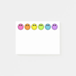 Colourful Emoji Faces Post-it Notes
