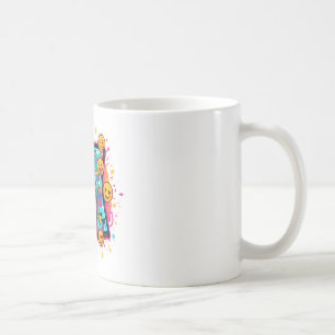 Colourful Emoji Letter M Mug