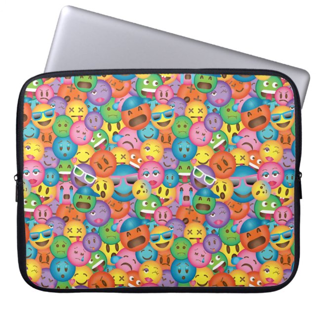 Colourful Emoji Print Sleeve (Front)