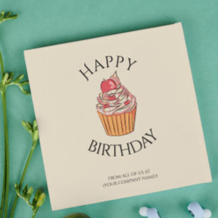 Colourful employee colleague boss birthday card