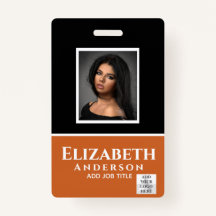 Colourful Employee Photo Name QR Scanning Barcode