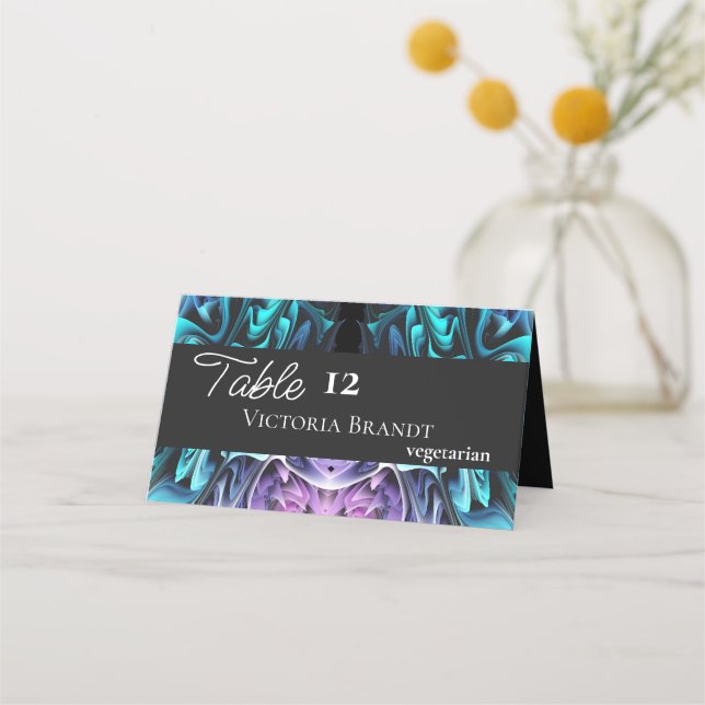 Colourful Enchantment Place Card (Front)