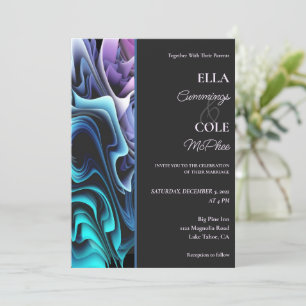Colourful Enchantment Wedding Invitation
