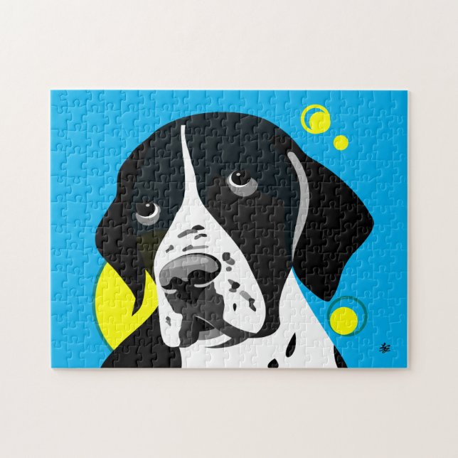 Colourful English Pointer Jigsaw Puzzles (Horizontal)