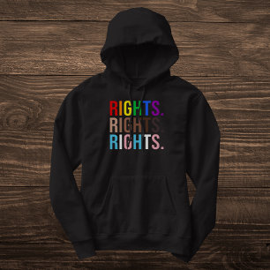 Colourful Equality Rights LGBTQ Pride Hoodie
