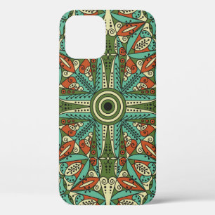 Colourful Ethnic Arabesque: Vintage Ornament iPhone 12 Case