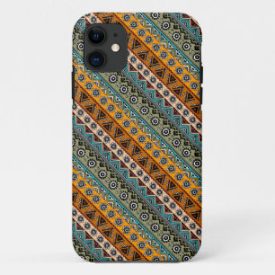 Colourful ethnic aztec patterns design iPhone 11 case