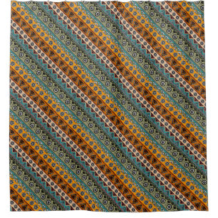 Colourful ethnic aztec patterns design decorative shower curtain