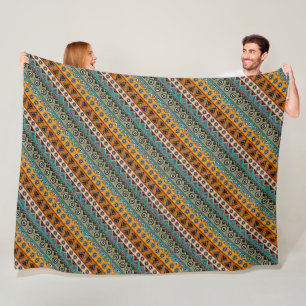 Colourful ethnic aztec patterns design fleece blanket