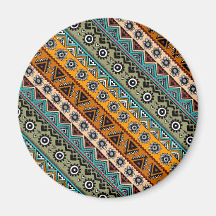 Colourful ethnic aztec patterns design magnet