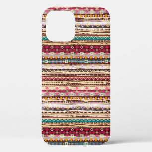 Colourful Ethnic Boho Tribal Pattern iPhone 12 Case