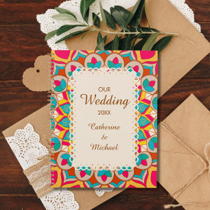 Colourful Ethnic Mandala Bold & Bright Wedding  Planner