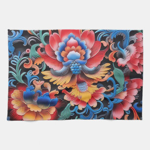 Colourful Ethnic Pattern Kitchen Towels