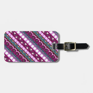 Colourful ethnic patterns design mouse pad luggage tag
