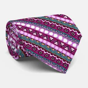 Colourful ethnic patterns design mouse pad tie