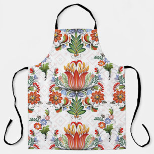 Colourful Ethnic Petrykivka: Ukrainian Flowers. Apron