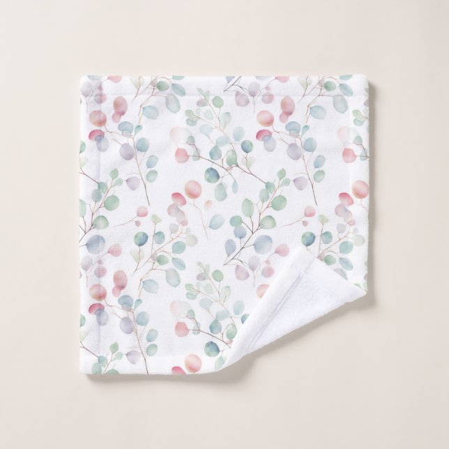 Colourful Eucalyptus Foliage Wash Cloth (Wash Cloth)