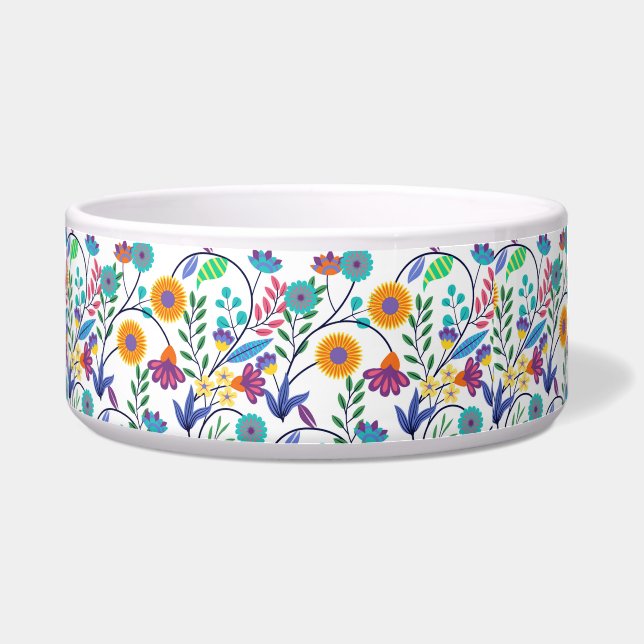 Colourful Exotic Floral Background Pattern-23145 (Front)