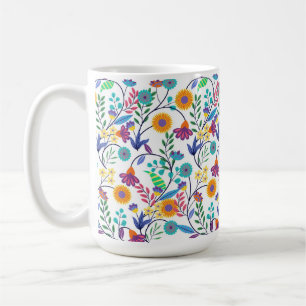Colourful Exotic Floral Background Pattern-23145 Coffee Mug