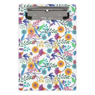 Colourful Exotic Floral Background Pattern-23145 Mini Clipboard