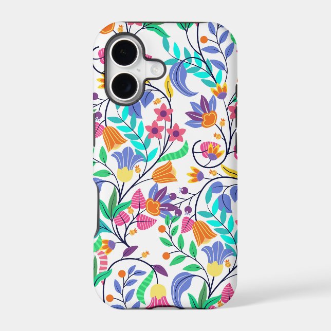 Colourful Exotic Floral Pattern (Back)