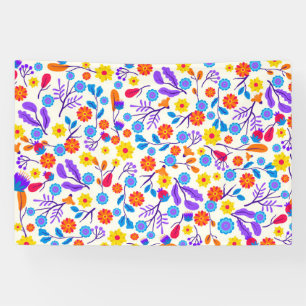 Colourful Exotic Floral Pattern-23146 Banner