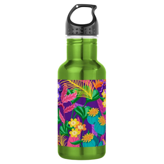 Colourful Exotic Floral Pattern-23148 532 Ml Water Bottle (Front)