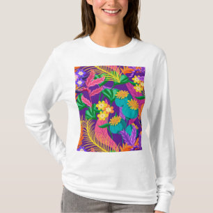 Colourful Exotic Floral Pattern-23148 T-Shirt