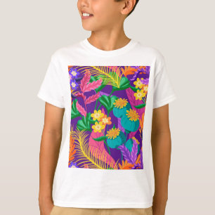 Colourful Exotic Floral Pattern-23148 T-Shirt