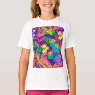 Colourful Exotic Floral Pattern-23148 T-Shirt