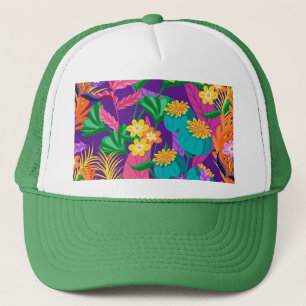 Colourful Exotic Floral Pattern-23148 Trucker Hat