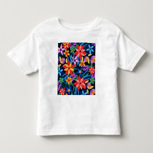 Colourful Exotic Floral Pattern-68578 Toddler T-Shirt