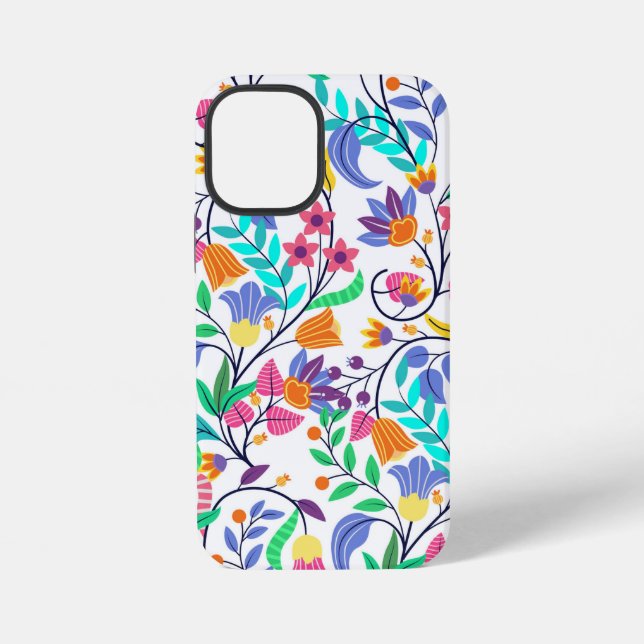 Colourful Exotic Floral Pattern iPhone Case (Back)