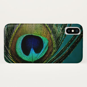 Colourful Exotic Peacock Feather Modern iPhone X Case