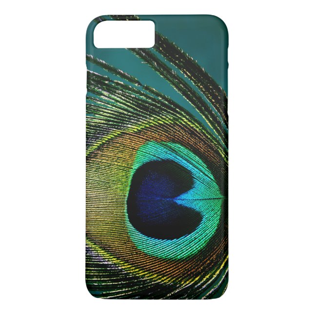 Colourful Exotic Peacock Feather Modern Case-Mate iPhone Case (Back)
