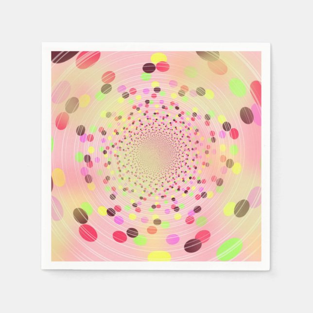 Colourful Explosion of Candy Dots Napkin (Front)