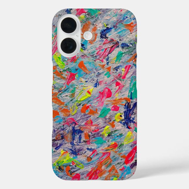 Colourful Expression in Acrylic Paint Case-Mate iPhone Case (Back)